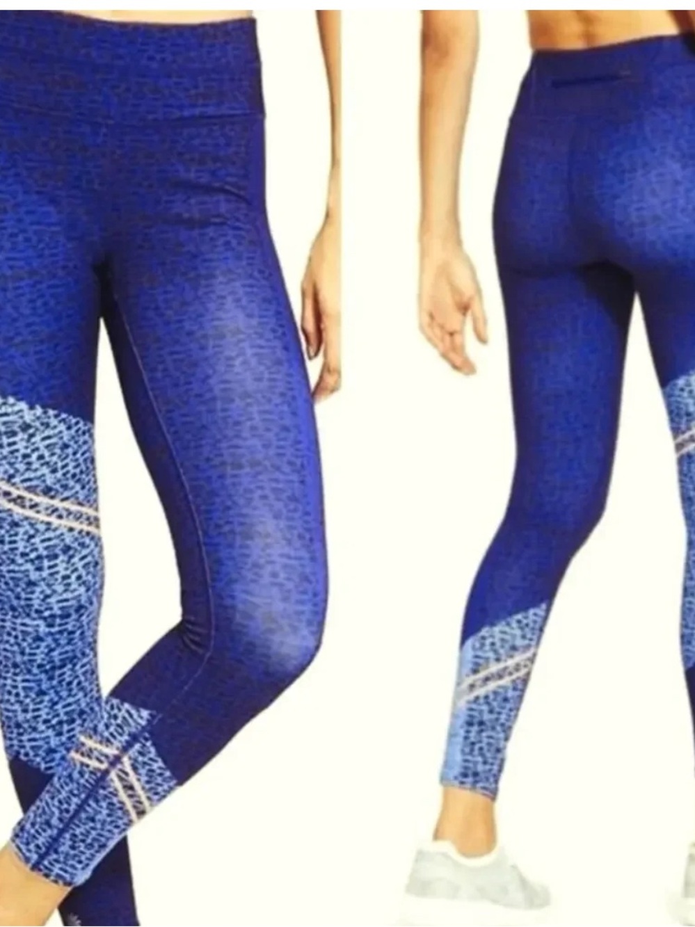 Athleta Asym Camo Sonar Leggings
